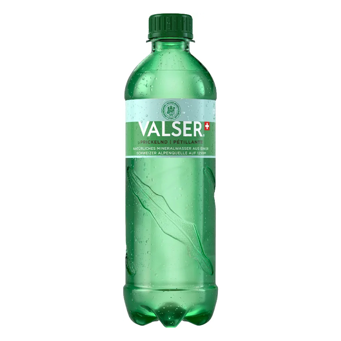 Mineral mit kohlensäure 0,5l valser